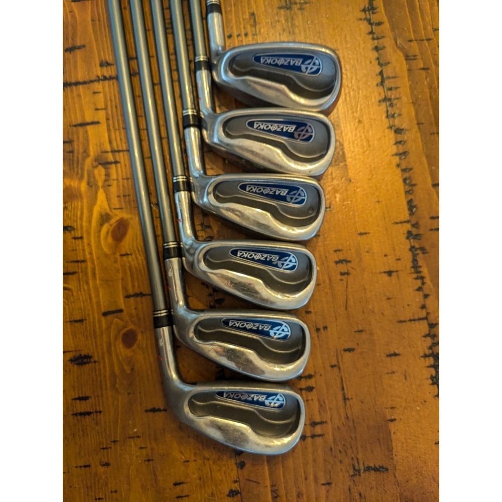 Bazooka Right Hand Iron Set 4 5 6 7 8 SW JMAX QL Graphite Shafts (No 9 PW)